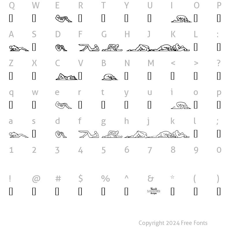 Character Map of Candide Dingbats Regular