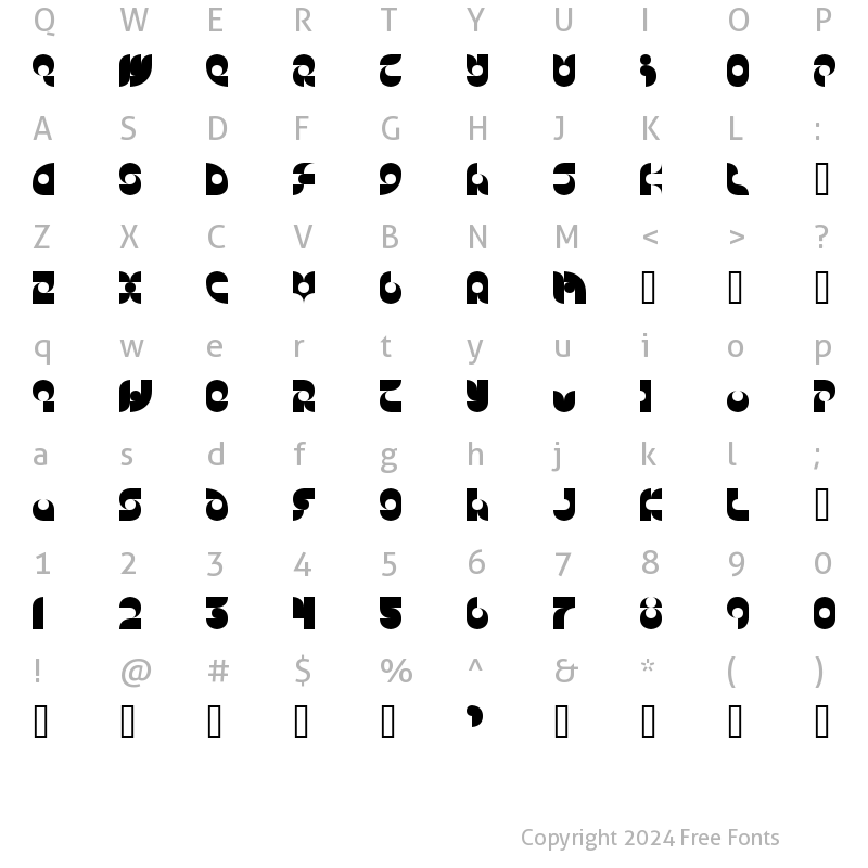 Character Map of Candle Solid