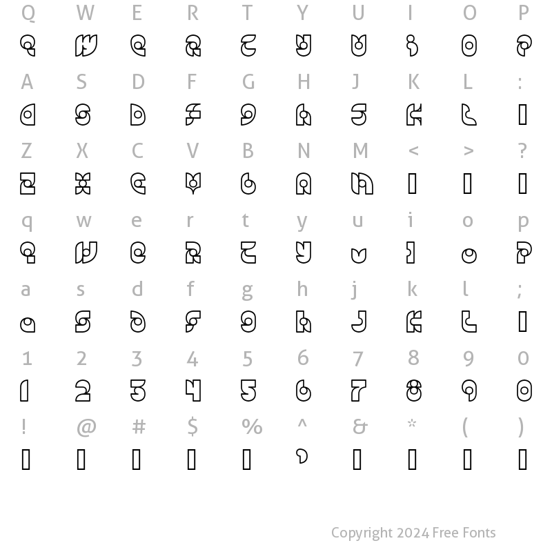 Character Map of Candle Standard