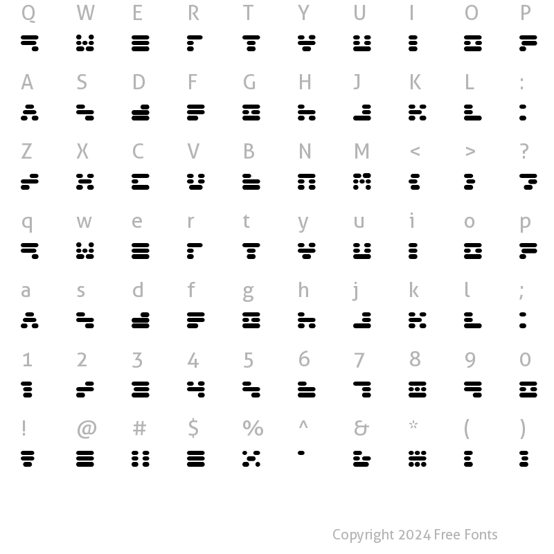 Character Map of Capsule3 Regular