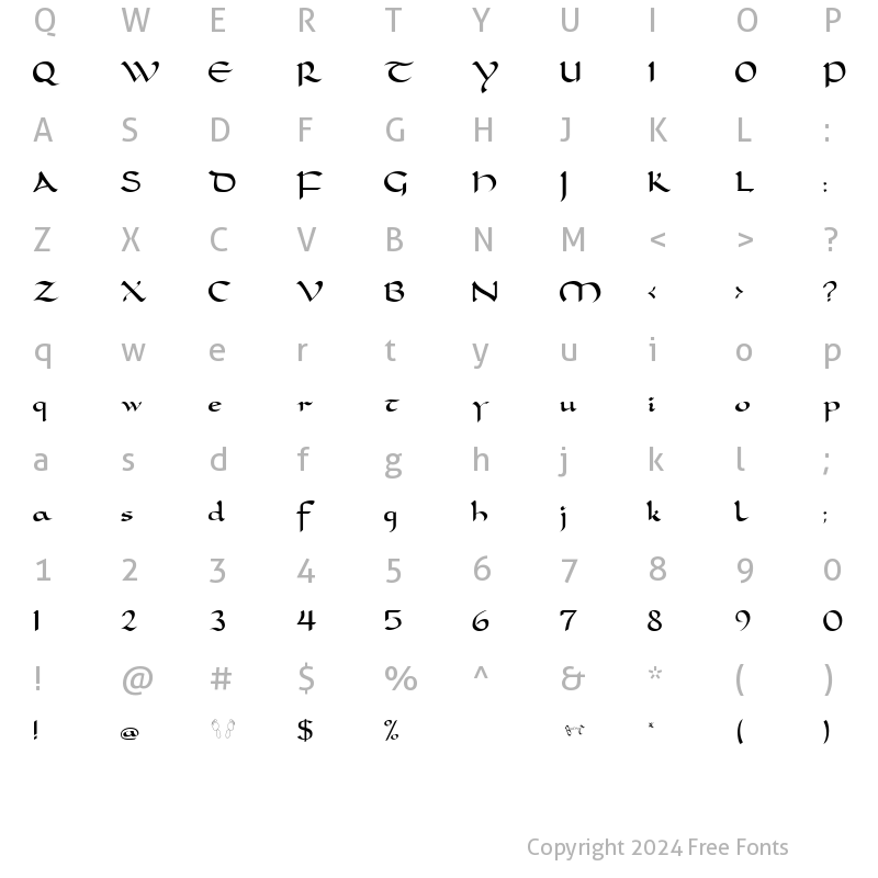 Character Map of Carolingia (BigfooT) Normal