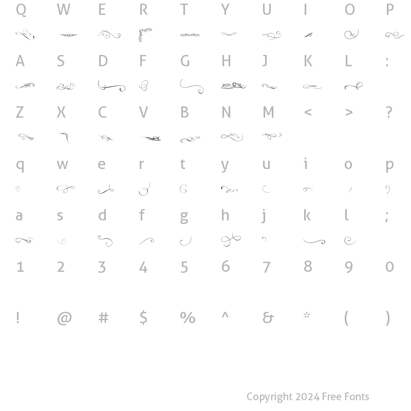 Character Map of Carpellon Ornament