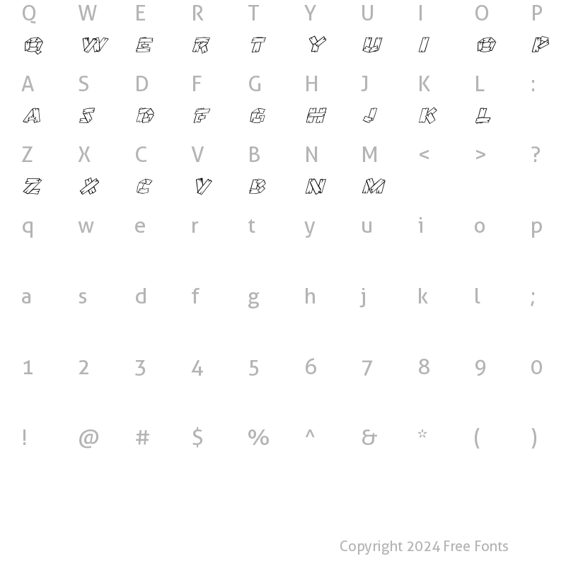 Character Map of Carpenter-Norma Regular