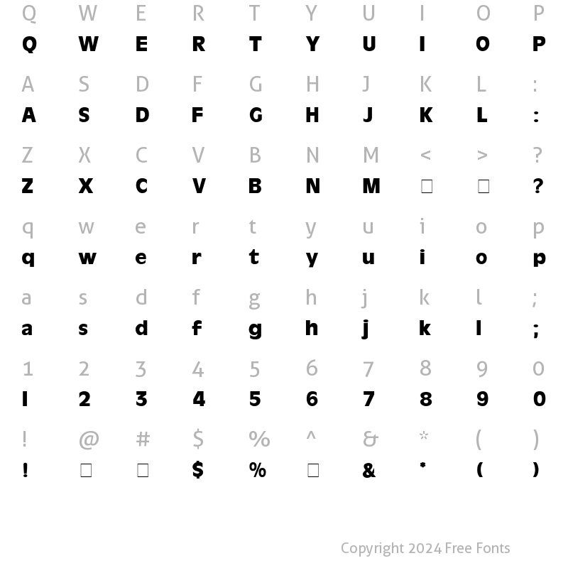 Character Map of Cartes Display SSi Regular