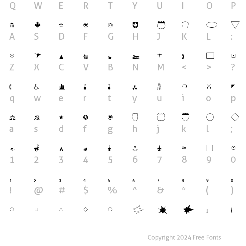 Character Map of CartographerSSi Regular