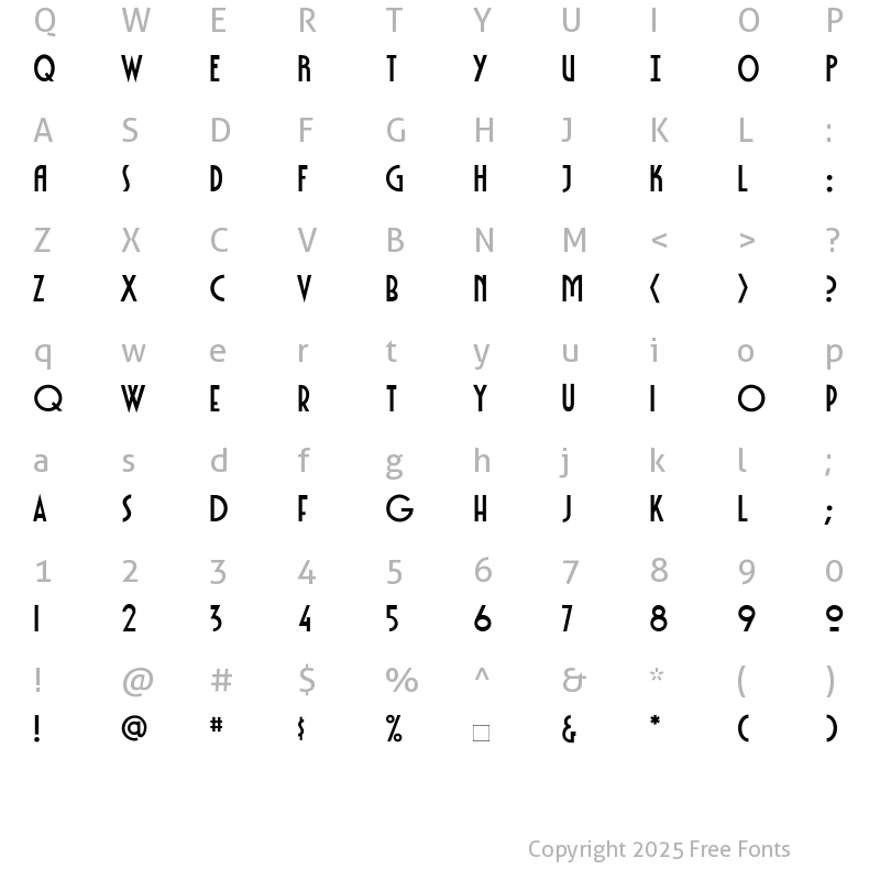 Character Map of CCDutchCourage-Lite Roman