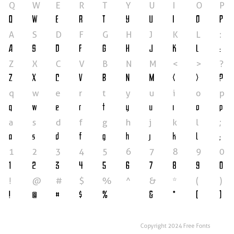 Character Map of CCToBeContinued Medium