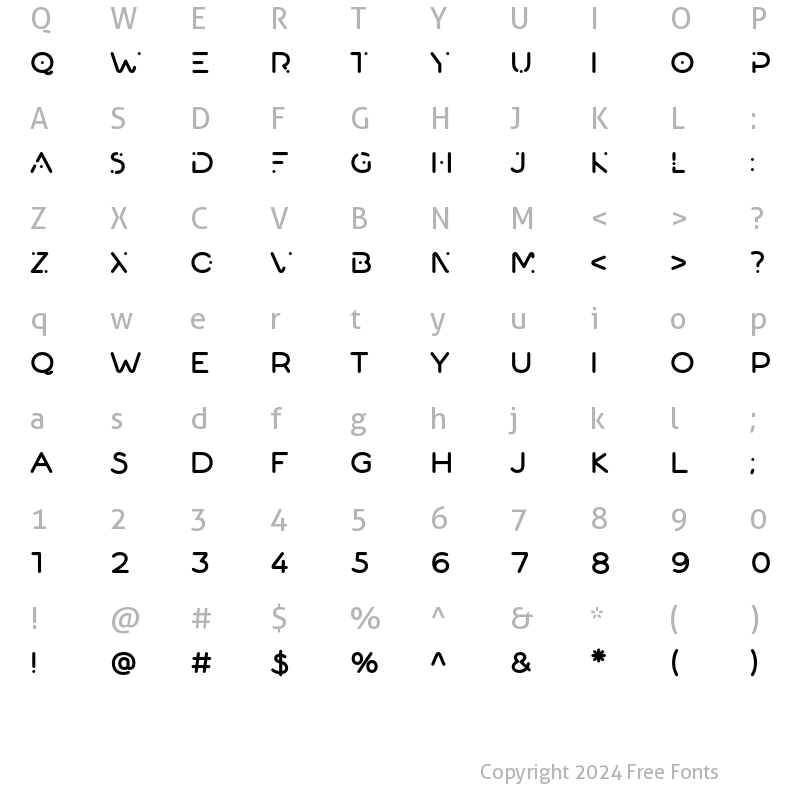 Character Map of Cecilia Octavia Bold