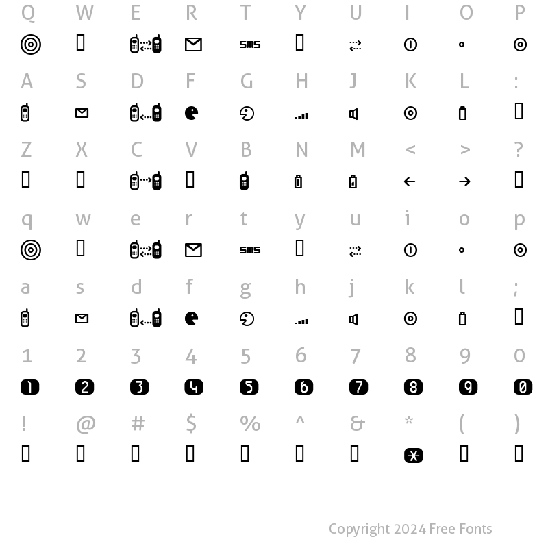 Character Map of cellpic Regular