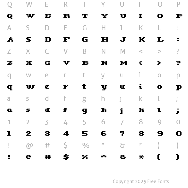 Character Map of ceriph 05_63 Regular