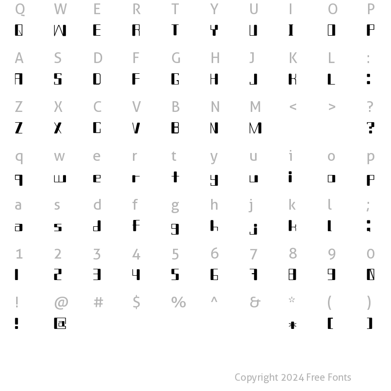 Character Map of Chain_Reaction Regular