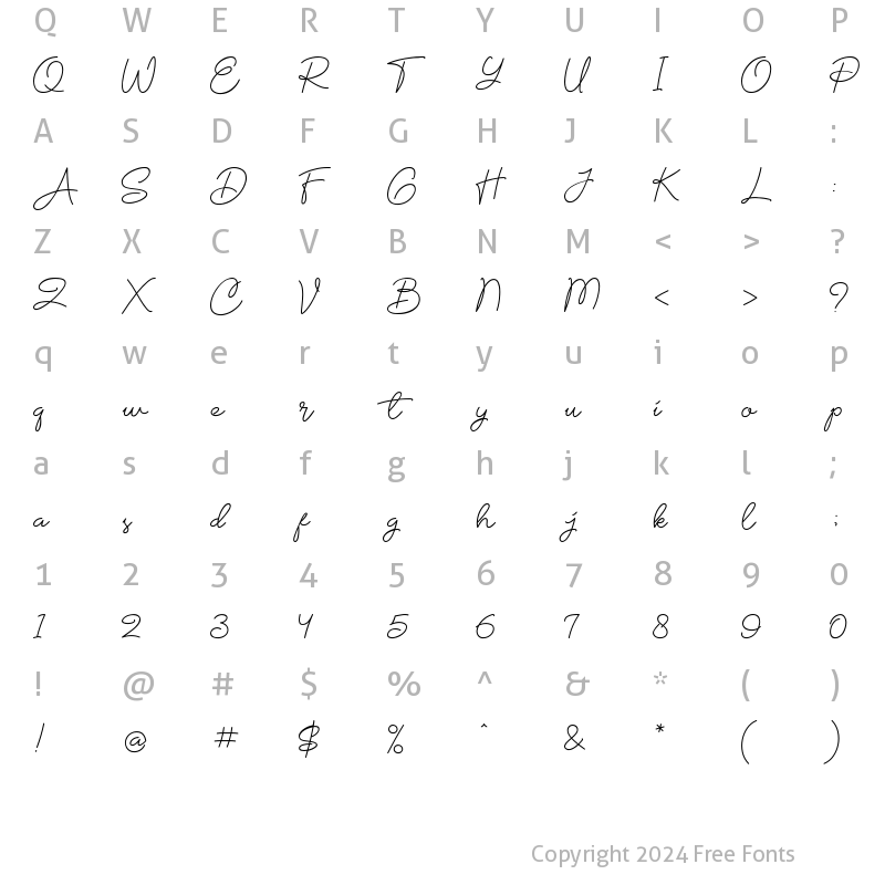 Character Map of Chalisa Regular