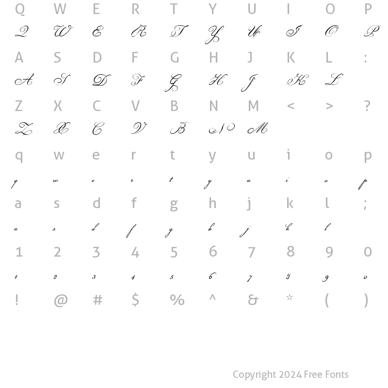 Character Map of Champignon Regular