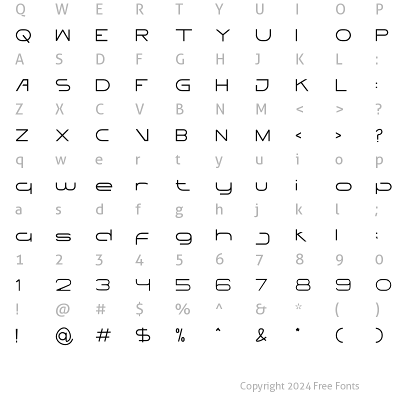 Character Map of CHANGKRING Regular