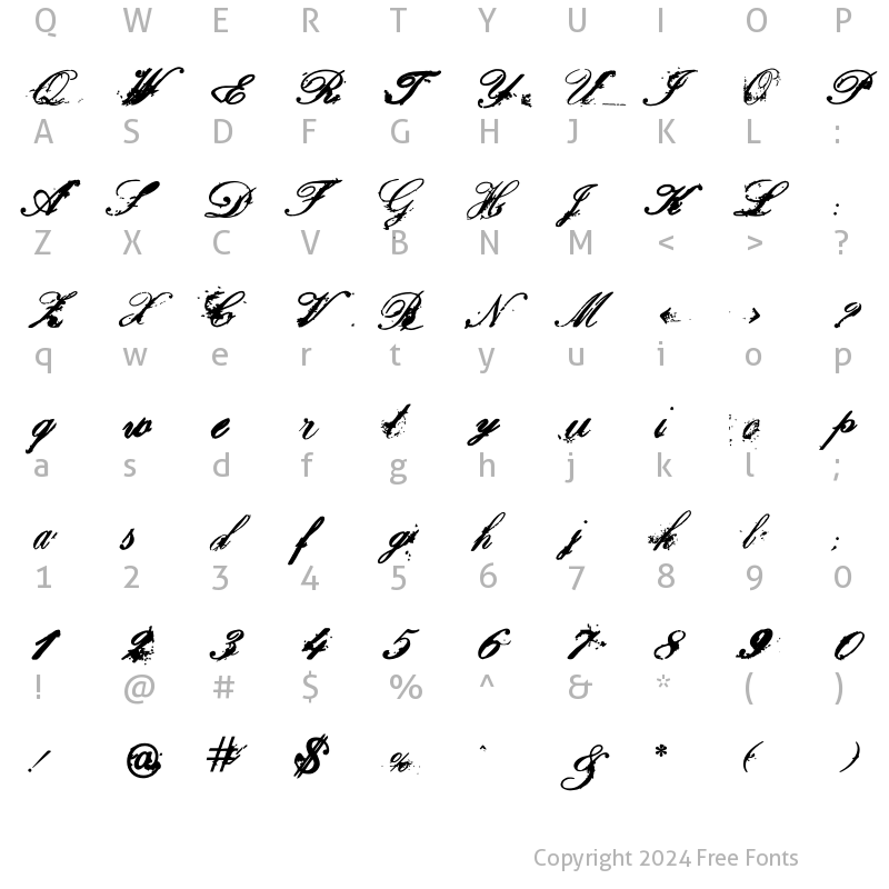 Character Map of ChatoBand Space Bold