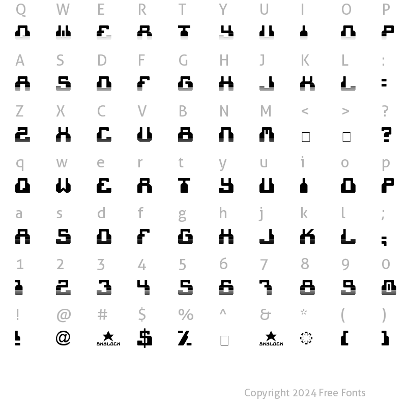 Character Map of cheek2cheek (faded!) by shk.dezign