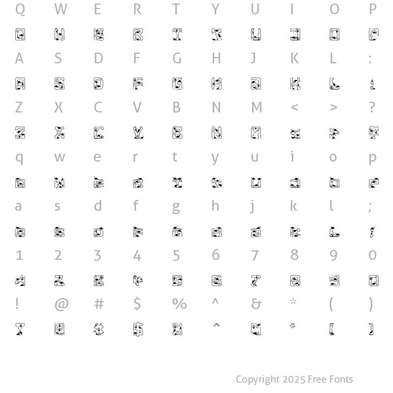 Character Map of Cheesemouse Becker Normal