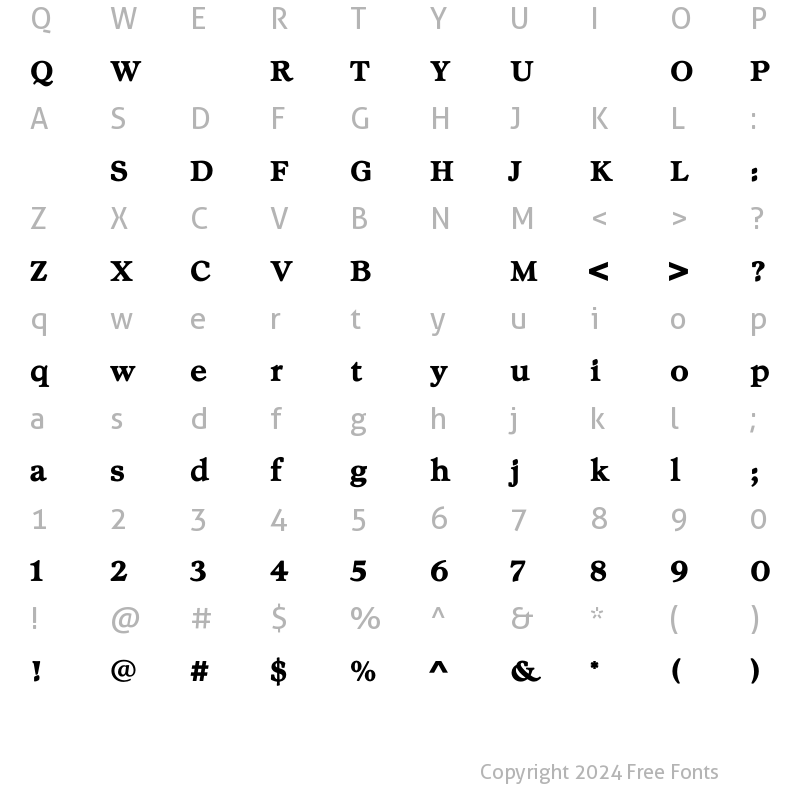 Character Map of ChelseaBold Regular