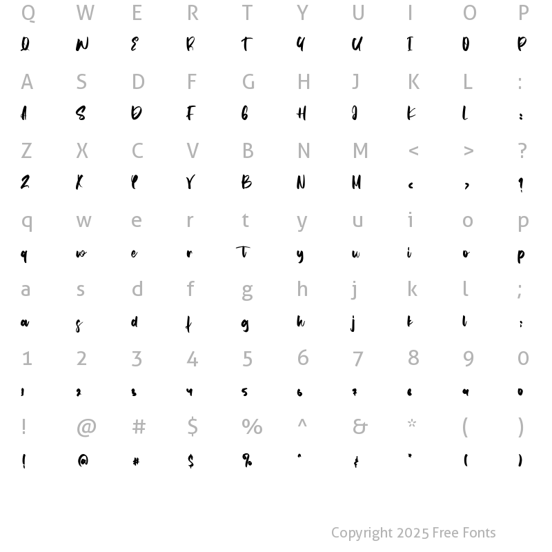 Character Map of Cherkessk Regular