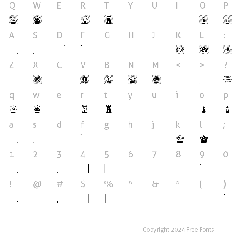 Character Map of Chess Magnetic Regular