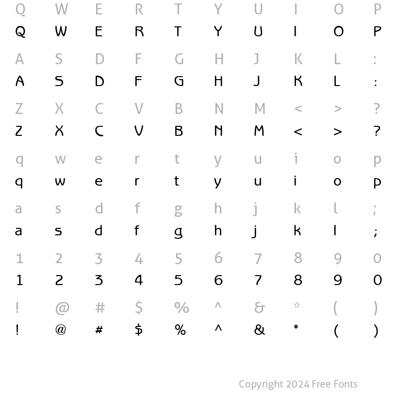 Character Map of Chessmaster8000 Bold