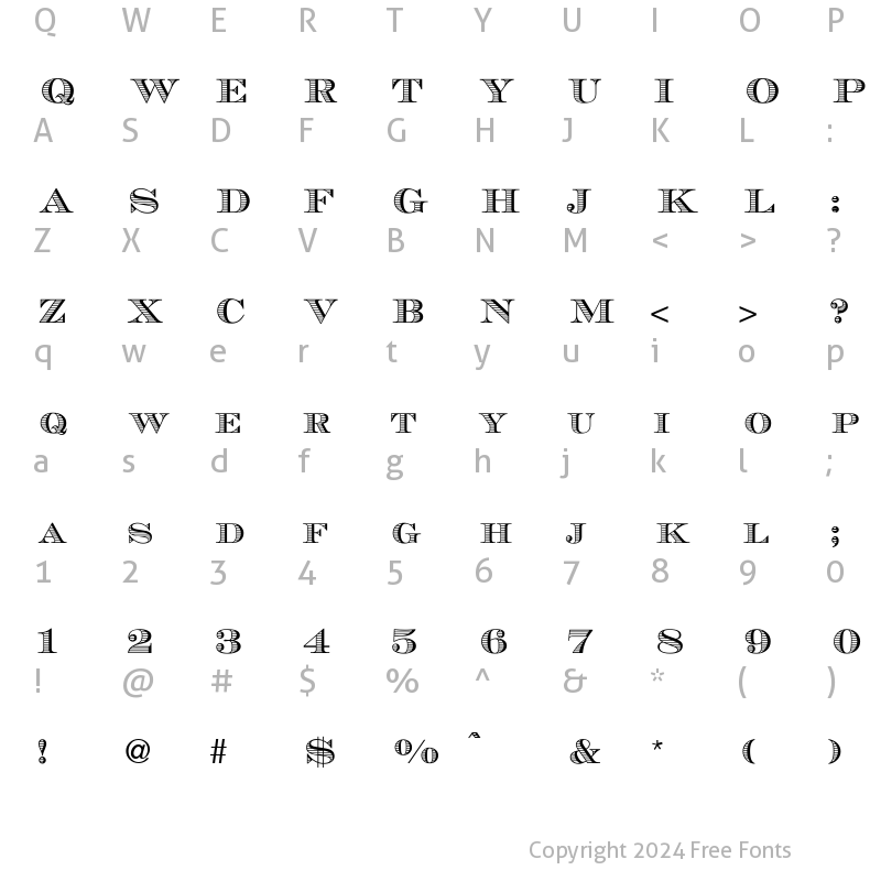 Character Map of Chevara Normal