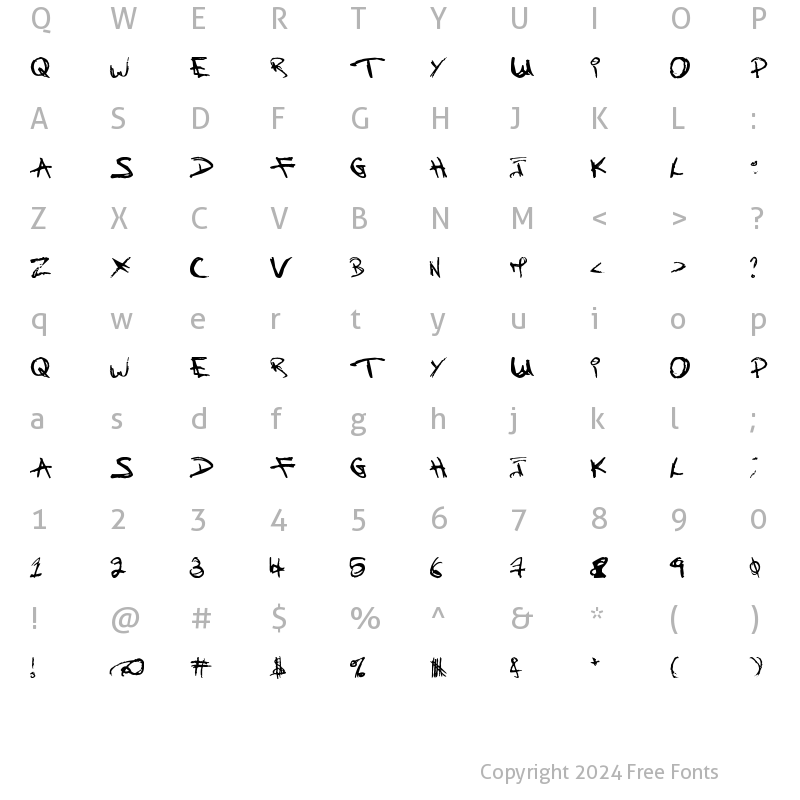 Character Map of Children Once Where Regular