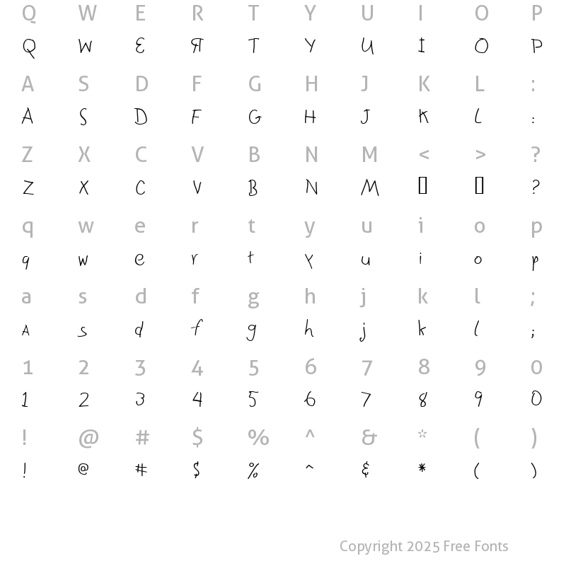 Character Map of ChildrenPlay ROB