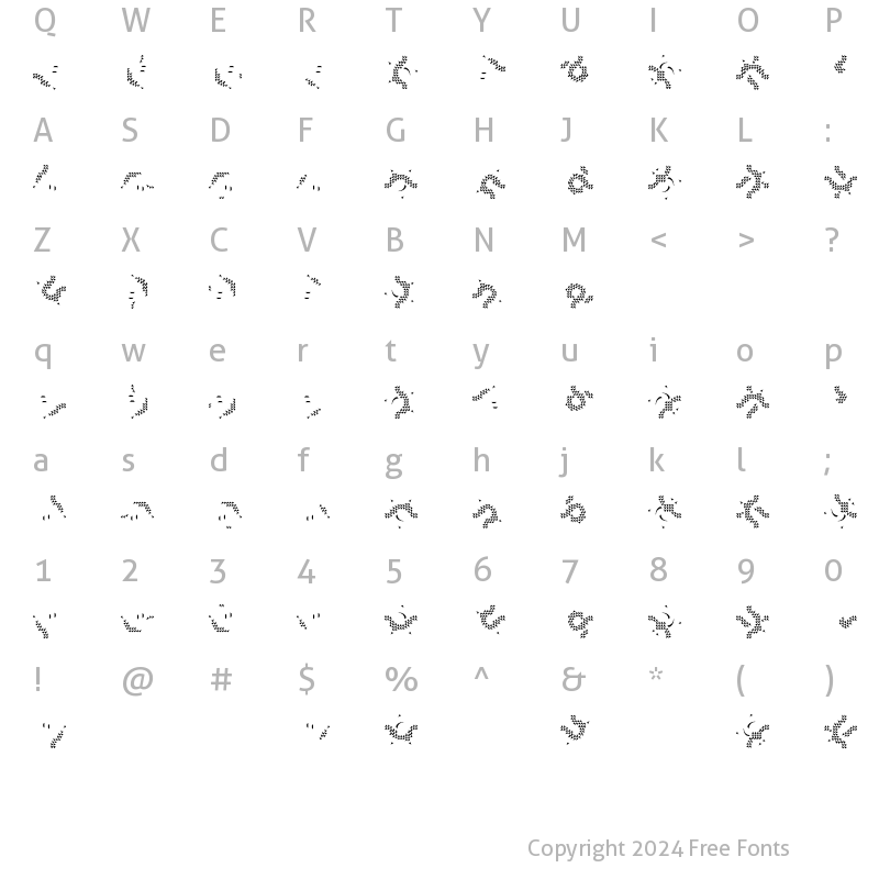 Character Map of ChinezeDragon LT Std 3