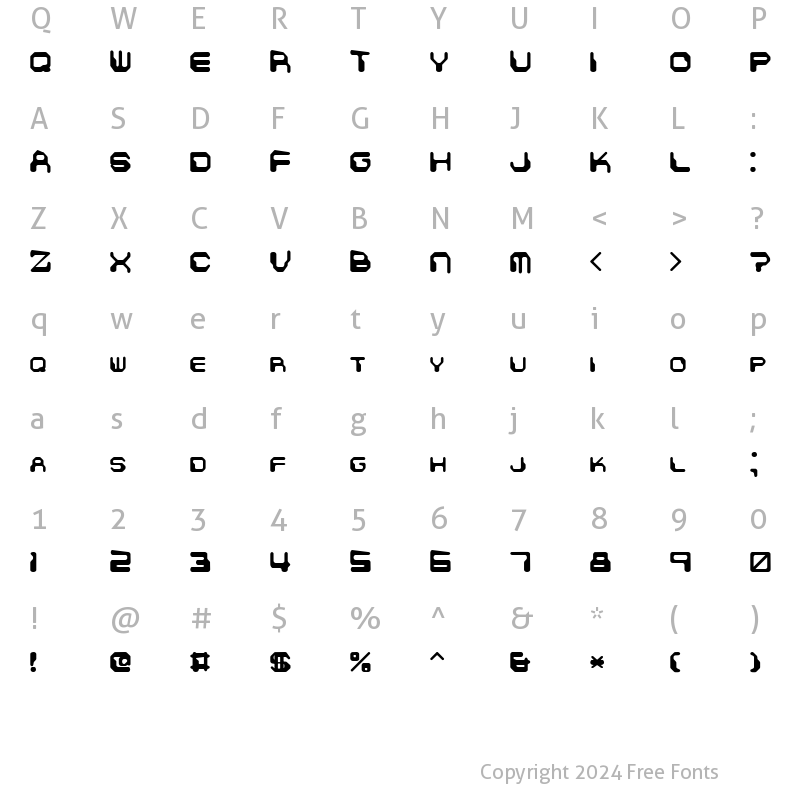 Character Map of Chintzy CPU BRK Regular