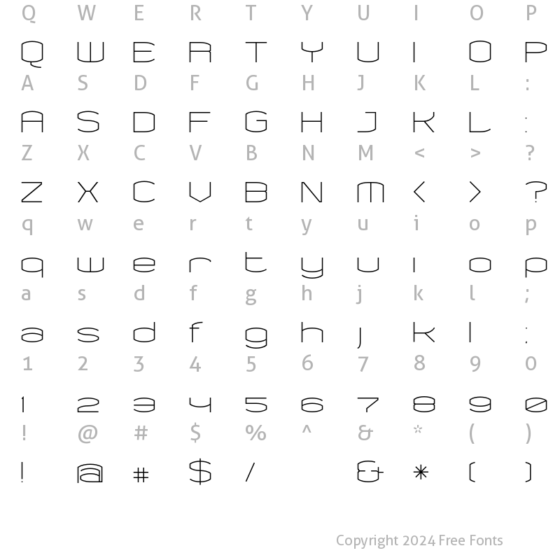 Character Map of Chord Regular