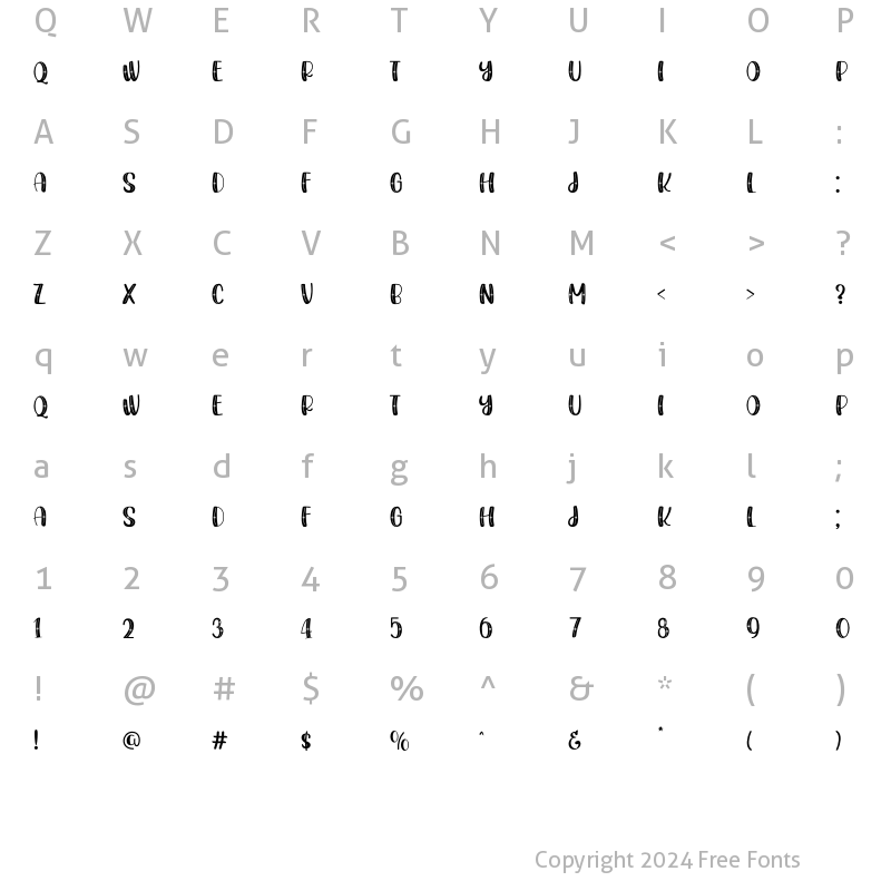 Character Map of Christmasland Snow