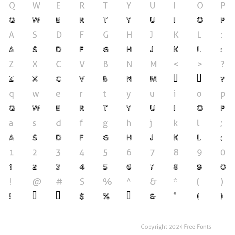 Character Map of Chromatic Regular