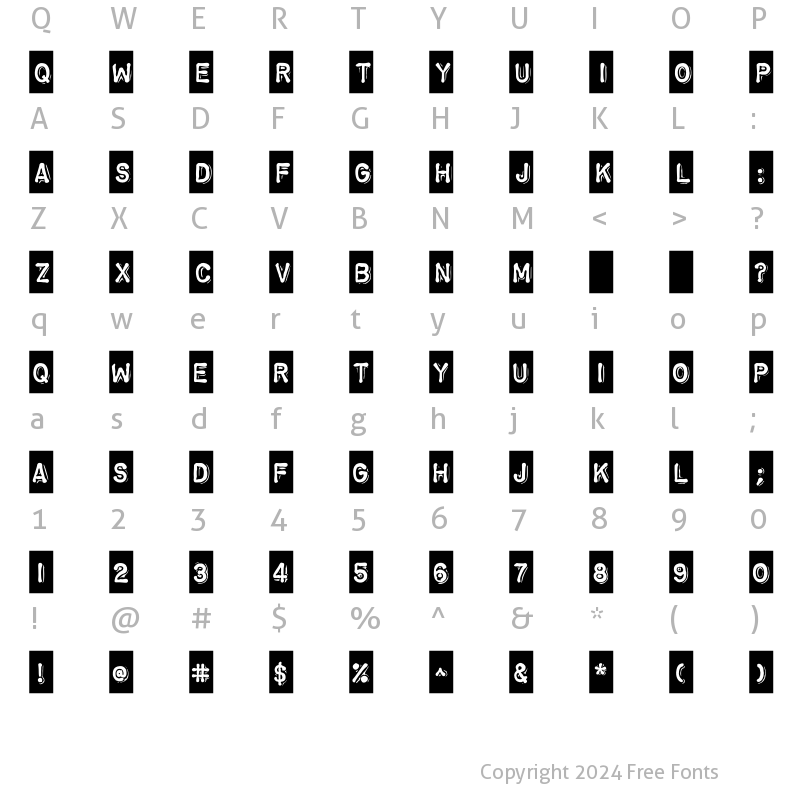 Character Map of ChromosomeReversed Heavy Regular