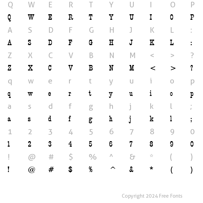 Character Map of CircusExtraBold Regular