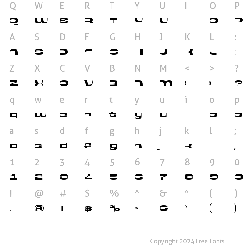 Character Map of Citrus Regular