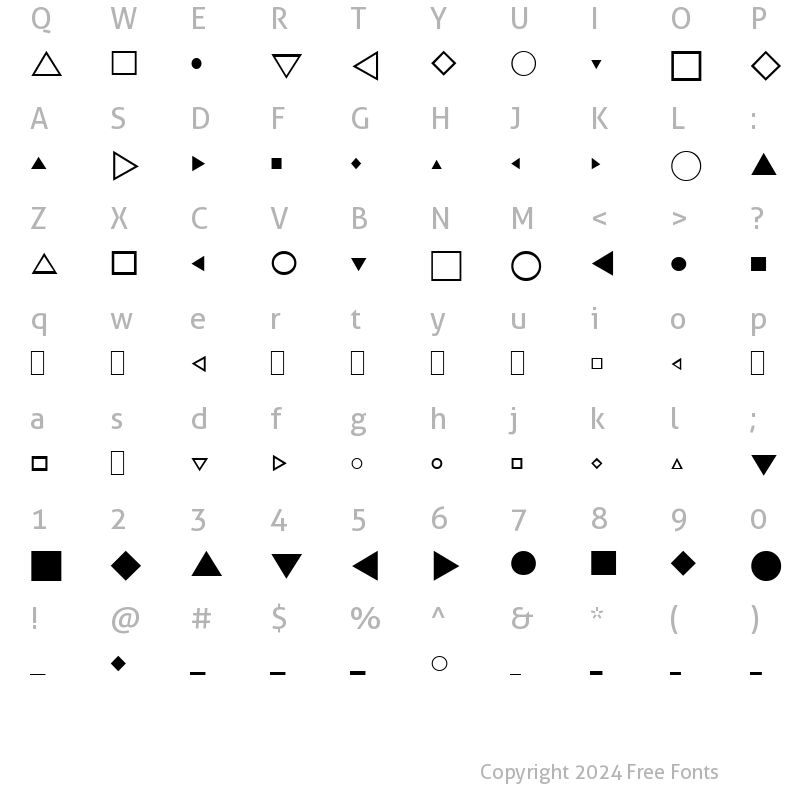 Character Map of CJNPi1 ont!1