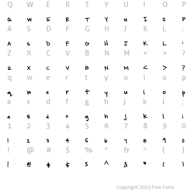 Character Map of CK Allison Medium