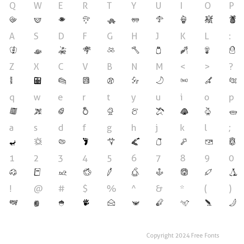 Character Map of CK Begins With Regular