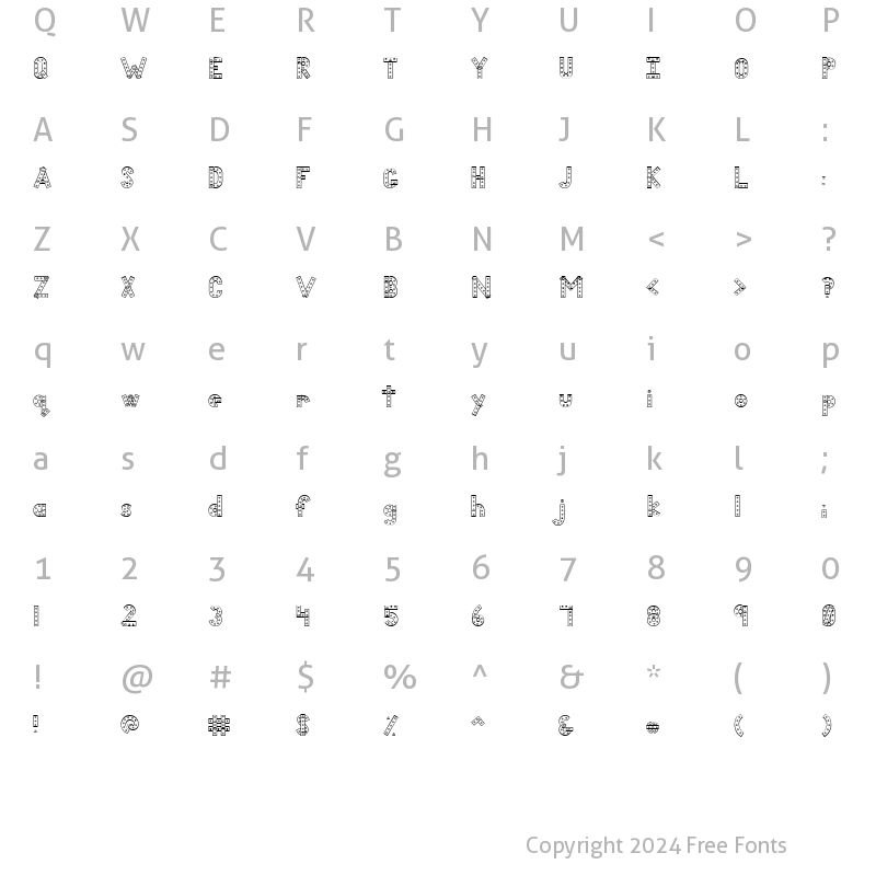 Character Map of CK Bolted Regular