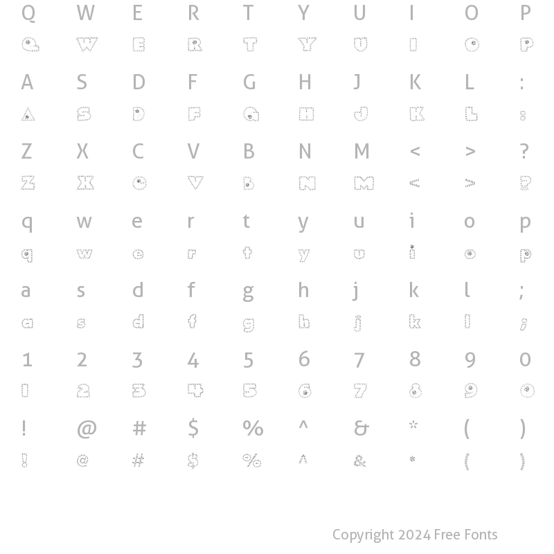 Character Map of CK Butterfly Regular