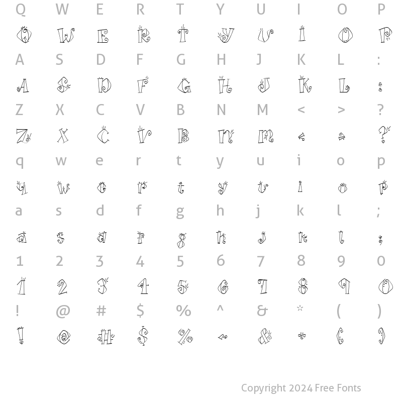 Character Map of CK Expedition Regular