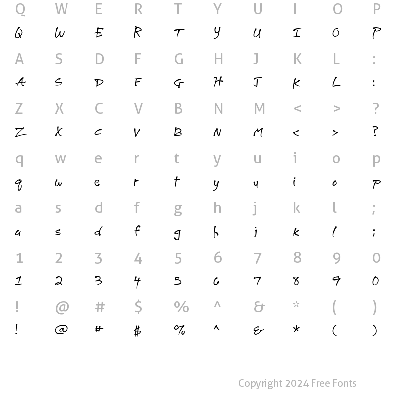 Character Map of CK Fortune Regular