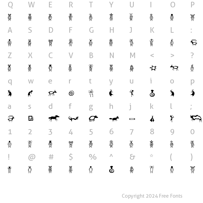 Character Map of CK Glyph Regular