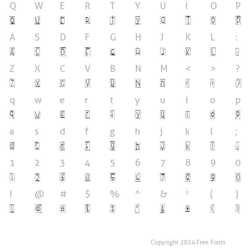 Character Map of CK Long & Lanky Regular