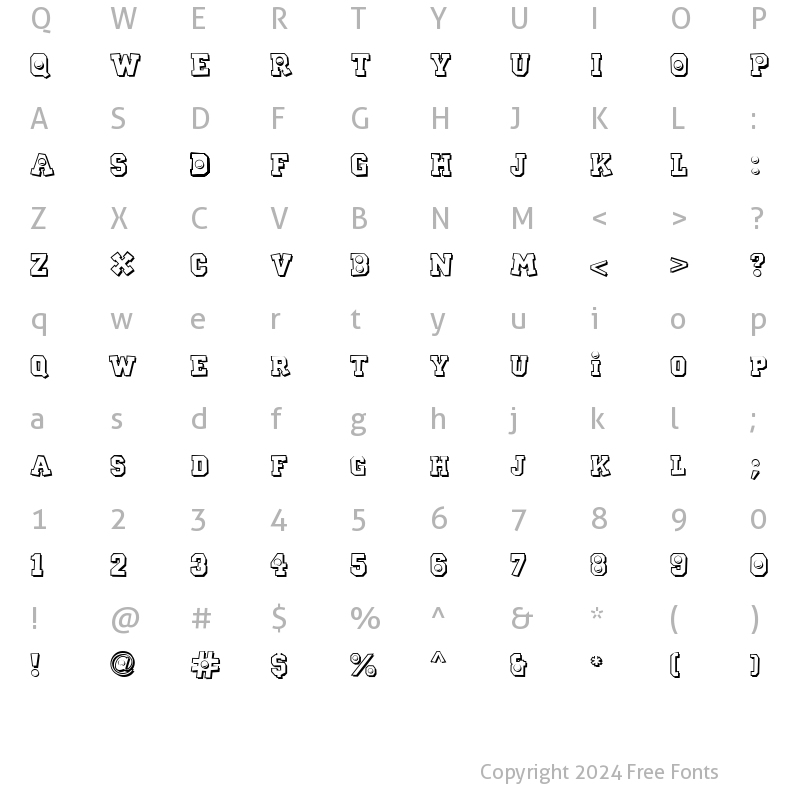 Character Map of CK Sports Plain Regular