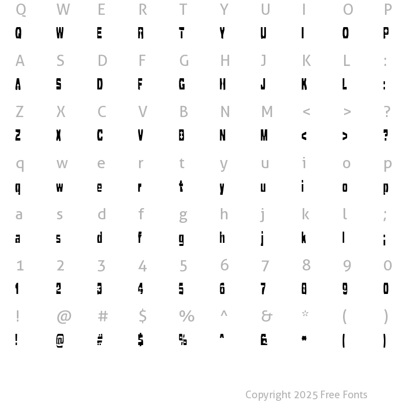 Character Map of Cleaved TTR (BRK) Regular