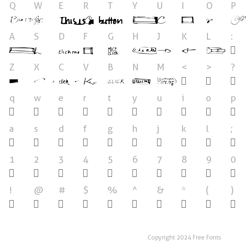 Character Map of Click clickclick