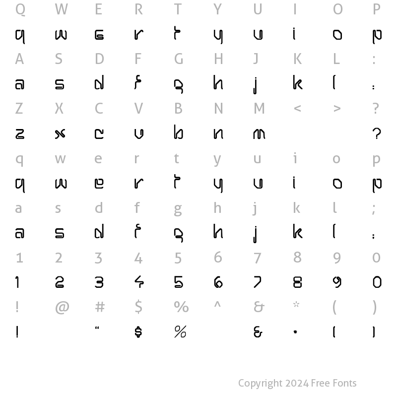 Character Map of Clippin-Normal Regular