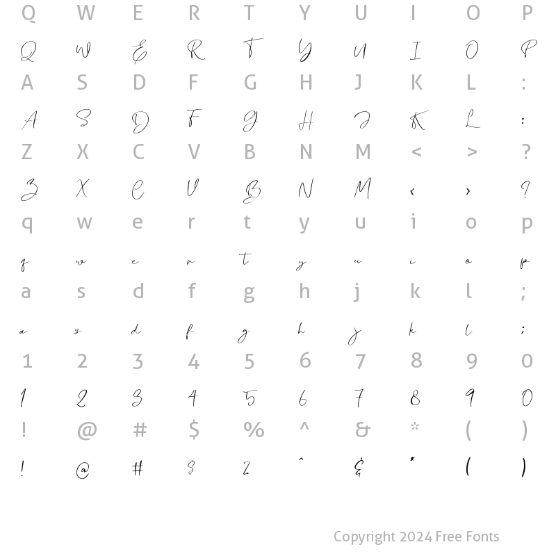 Character Map of Cllarin Regular